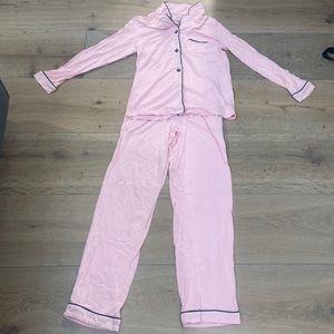 Pink girls pajama set